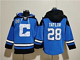 Men's Indianapolis Colts #28 Jonathan Taylor Blue Ageless Must-Have Lace-Up Pullover Hoodie,baseball caps,new era cap wholesale,wholesale hats